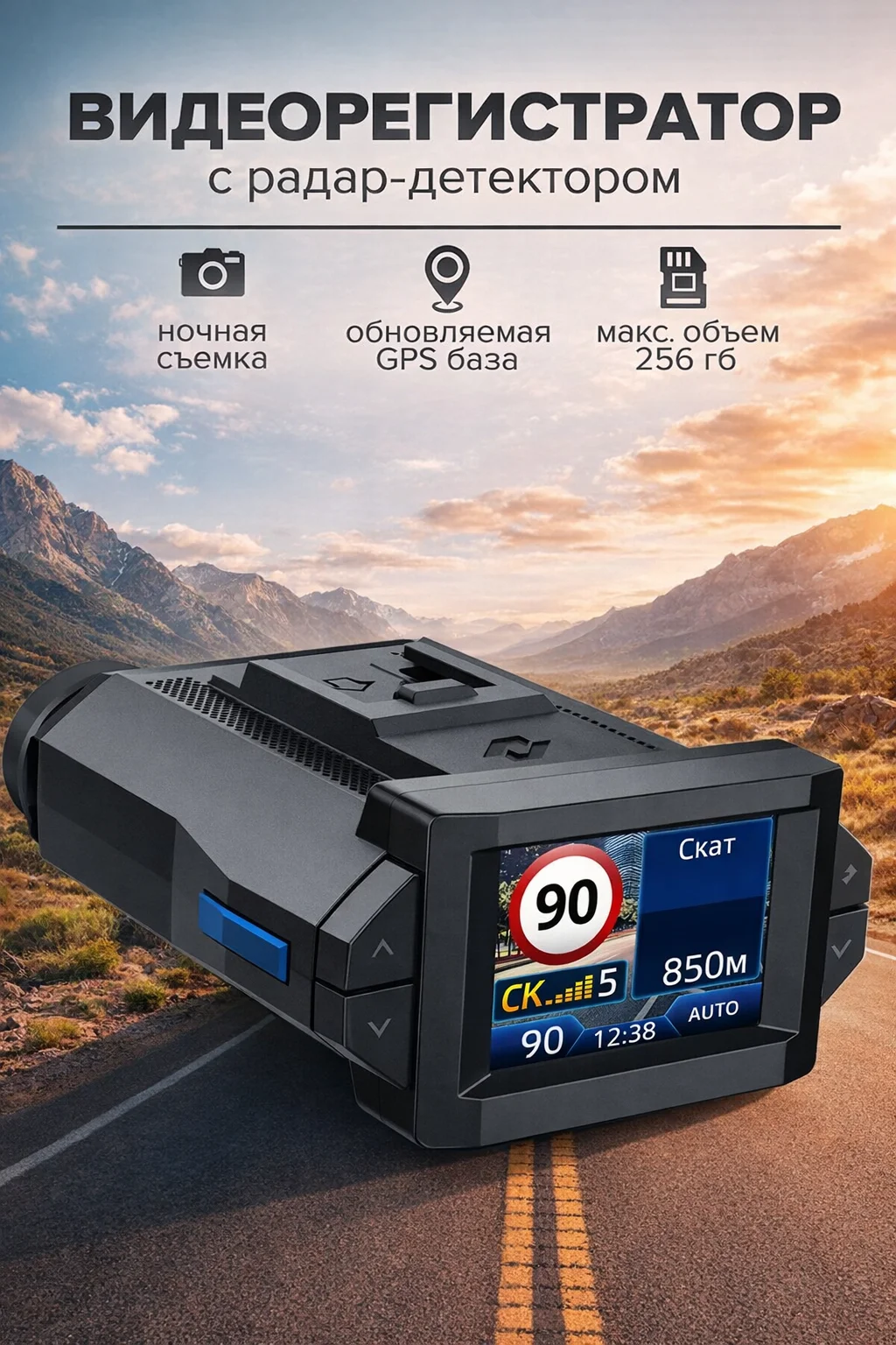 Видеорегистратор - зеркало заднего вида